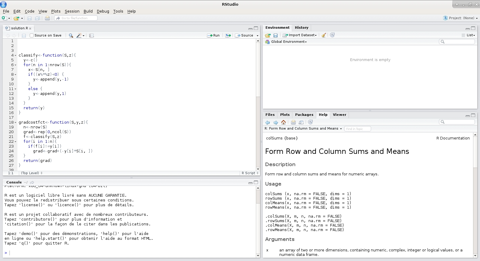 RStudio im Vergleich zu Basis-R (oben:  von xmodulo, lizensiert unter CC BY 2.0. https://creativecommons.org/licenses/by/2.0/?ref=openverse, unten: von Daniel Rehfeldt)